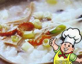 海参鸭肉粥的做法