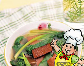 鸭血豆腐汤的做法