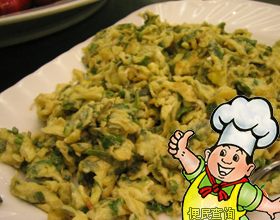 香椿炒蛋的做法