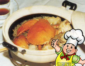 蟹肉粉丝煲
