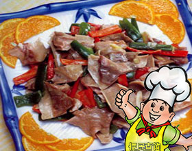 辣椒炒肚片的做法