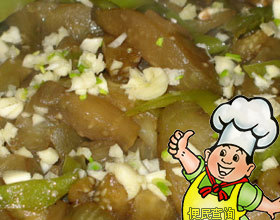 大蒜烧茄的做法