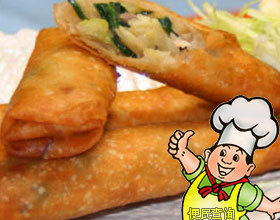 三丝春卷的做法