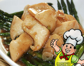 蚝汁白灵菇芦笋