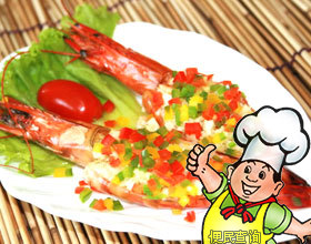 蒜蓉开边虾的做法