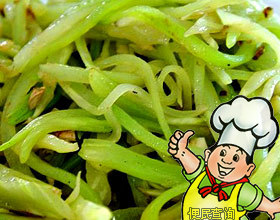 炒莴笋丝的做法