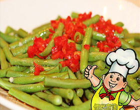 姜汁豇豆的做法