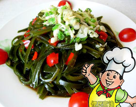 椒油拌海带的做法