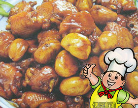 板栗烧凤翅的做法