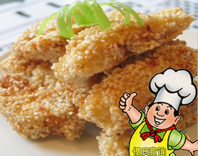 芝麻鱼条的做法
