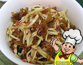 萝卜丝拌海蜇皮的做法