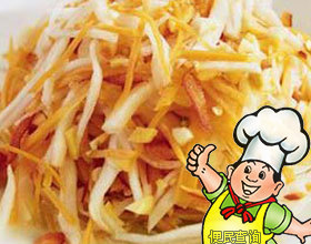 胡萝卜丝拌白菜的做法