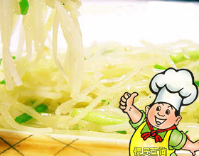 香拌双丝的做法