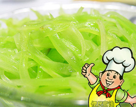葱油莴笋丝的做法