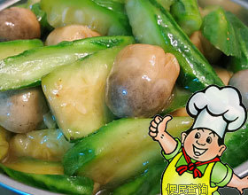 草菇烧丝瓜青的做法
