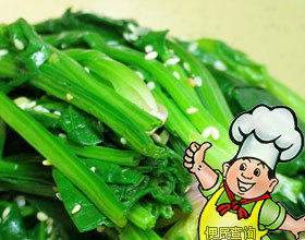 芝麻拌菠菜的做法