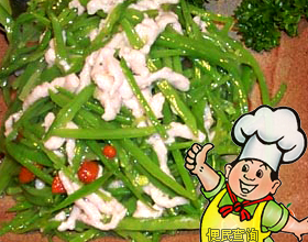 枸杞肉丝的做法