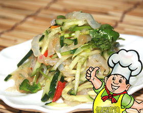 酸辣海蜇的做法