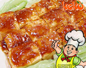 菠菜煎豆腐的做法