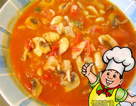 番茄烧鲜蘑的做法