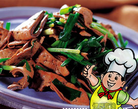 韭菜炒羊肝