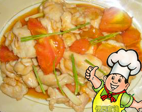 番茄鸡片的做法