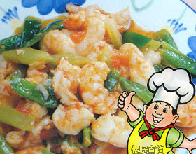 番茄焖竹节虾的做法