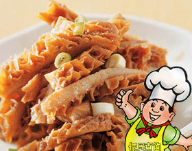 小葱拌牛肚的做法