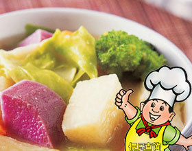 洋葱椰菜红萝卜土豆汤的做法