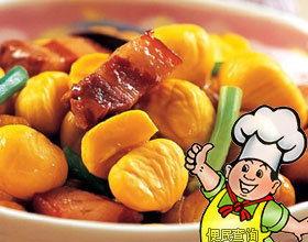 栗子炆猪肉的做法