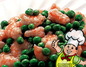 青豆炒虾仁