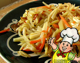 炒胡萝卜土豆丝的做法