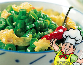 青豆肉茸炒嫩蛋的做法