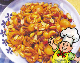 宫爆墨鱼仔的做法