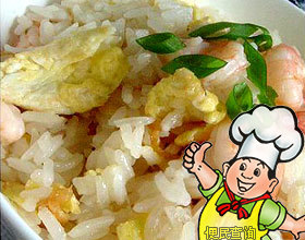 大虾仁蛋炒饭的做法