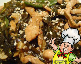 海带炒肉