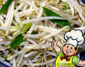 炒绿豆芽的做法