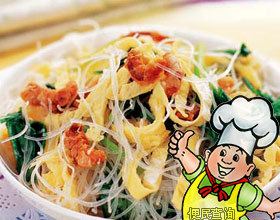 粉丝蛋皮丝的做法