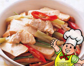 香干肉丝芹菜的做法