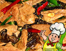 黑木耳炒猪肝的做法