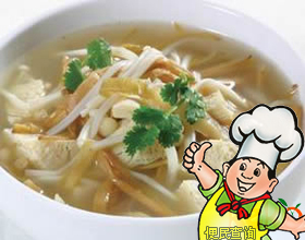 金针香菜肉片汤的做法