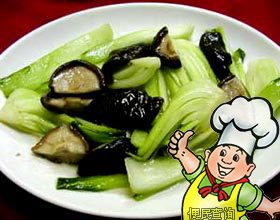 香菇油菜的做法