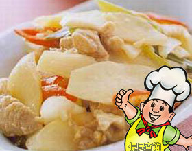 山药炒肉片的做法