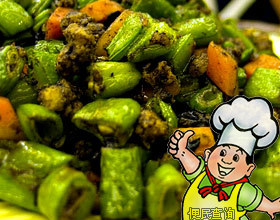 雪菜肉末四季豆的做法