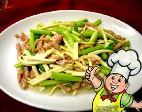 咸肉芹菜炒干丝的做法