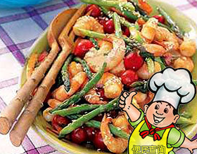 绿笋炒双丝的做法