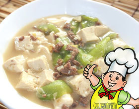 丝瓜炖豆腐的做法