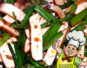 炒芹菜豆腐干的做法