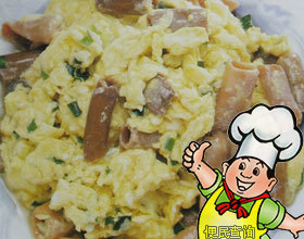 鸡蛋韭菜炒海肠的做法