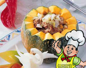 南瓜蒸肉的做法